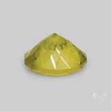 Olive Quartz Intaglio Reverse Carving Fantasy Cut Faceted