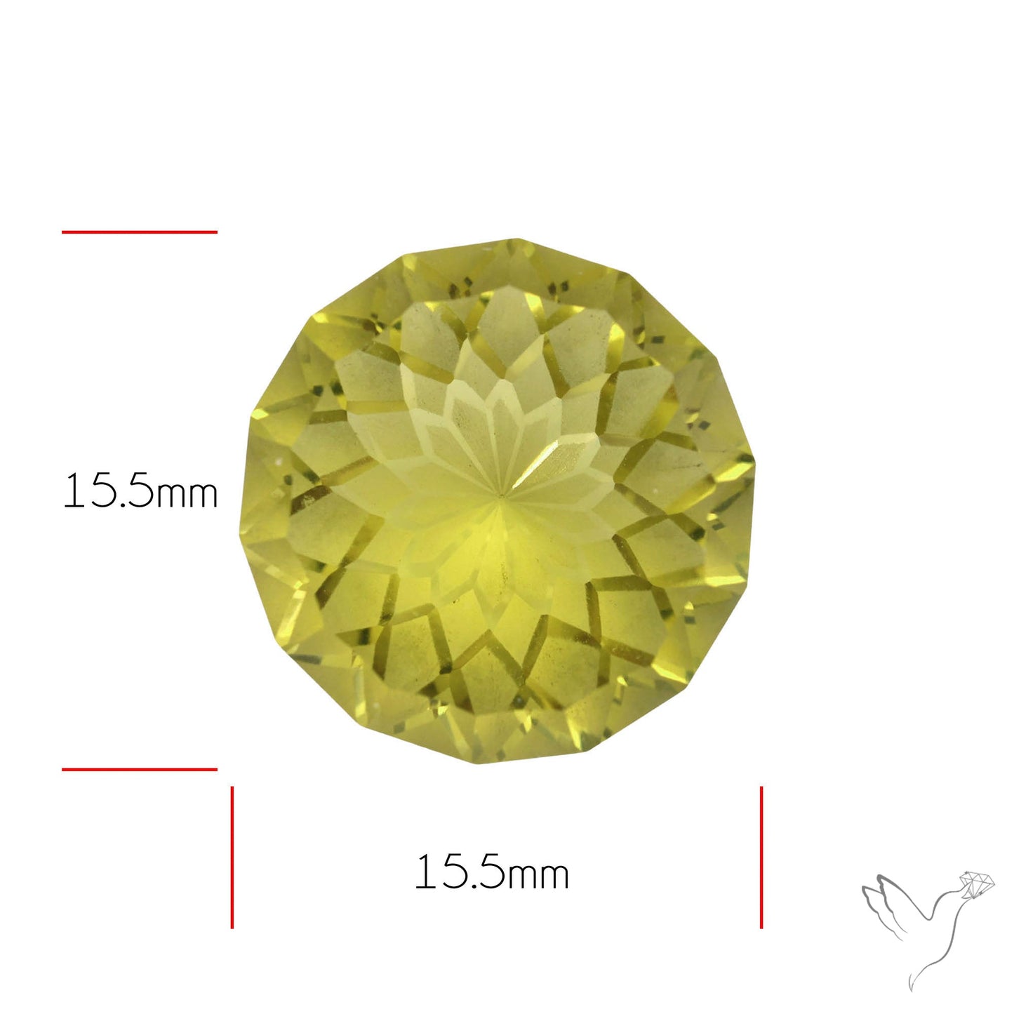 Olive Quartz Intaglio Reverse Carving Fantasy Cut Faceted