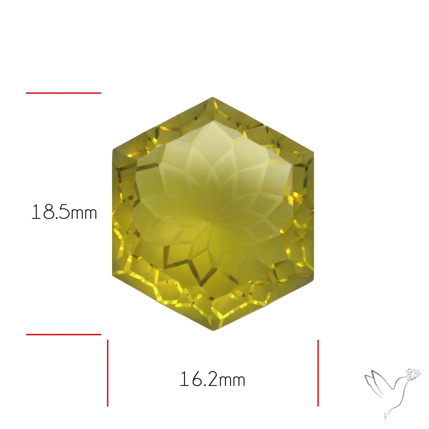 Olive Quartz Intaglio Reverse Carving Fantasy Cut Faceted