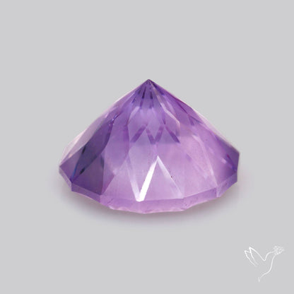 Amethyst Intaglio Reverse Carving Fantasy Cut Faceted