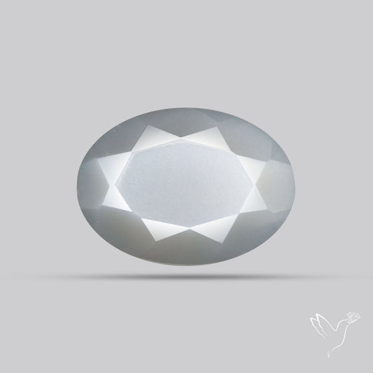 Faceted Gray Moonstone