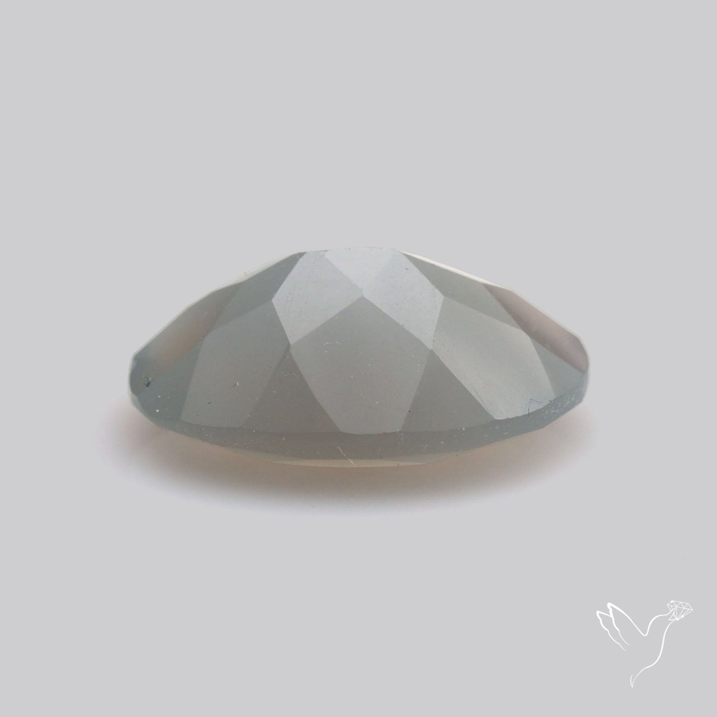 Faceted Gray Moonstone