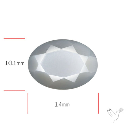 Faceted Gray Moonstone