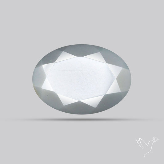 Faceted Gray Moonstone