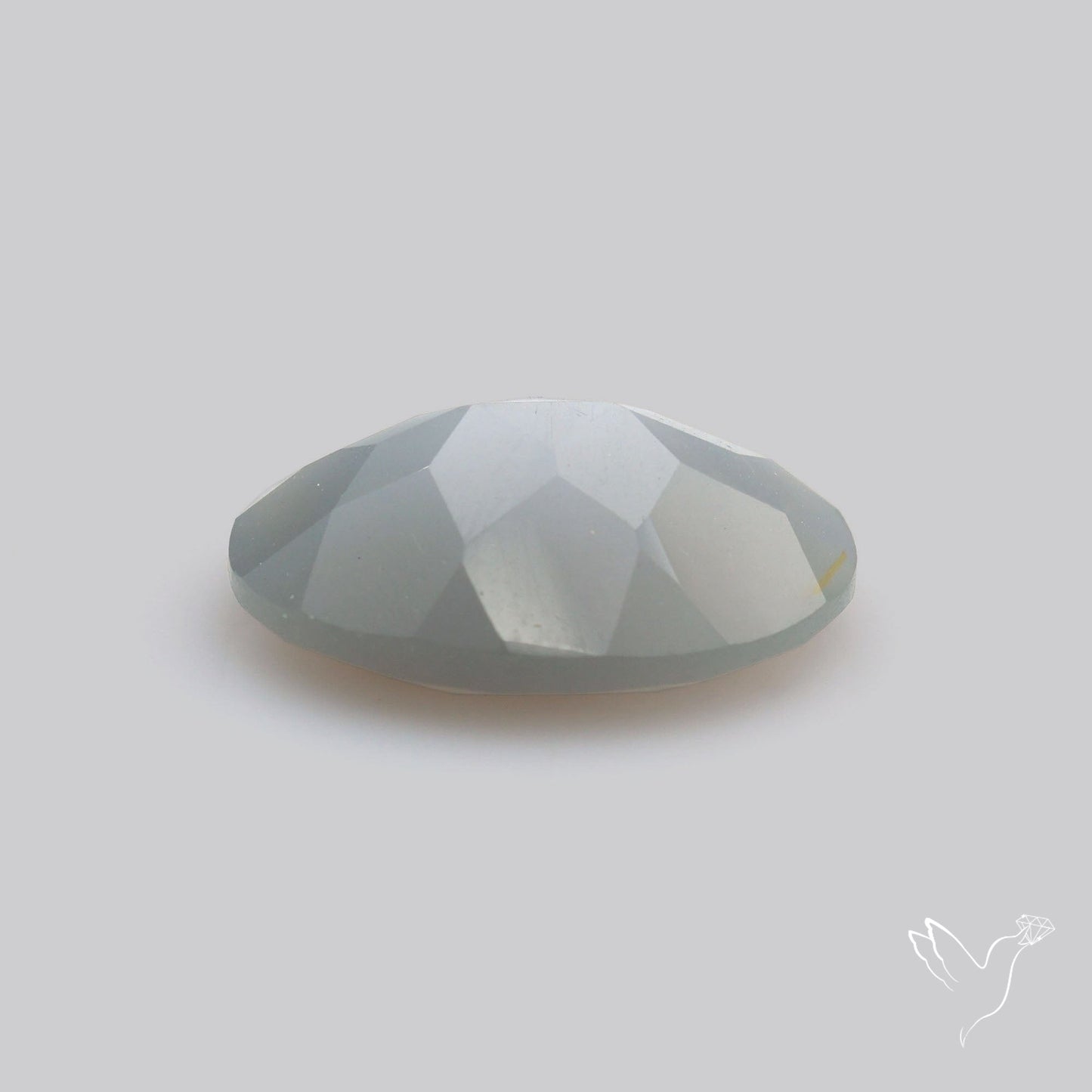 Faceted Gray Moonstone