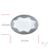 Faceted Gray Moonstone