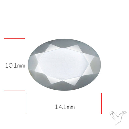 Faceted Gray Moonstone