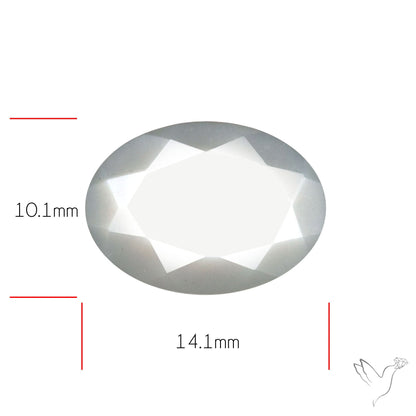 Faceted Gray Moonstone