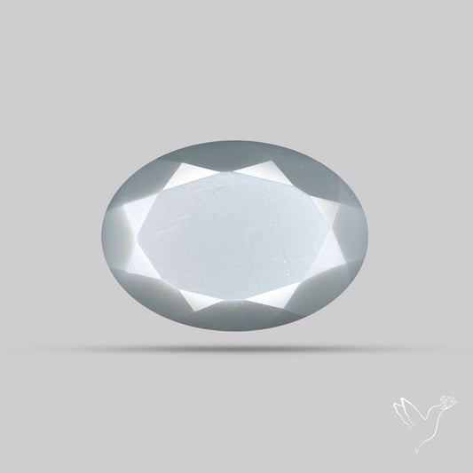 Faceted Gray Moonstone