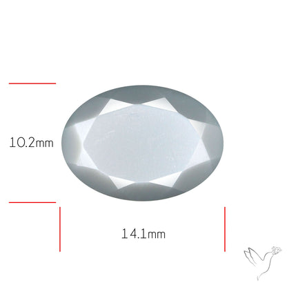 Faceted Gray Moonstone