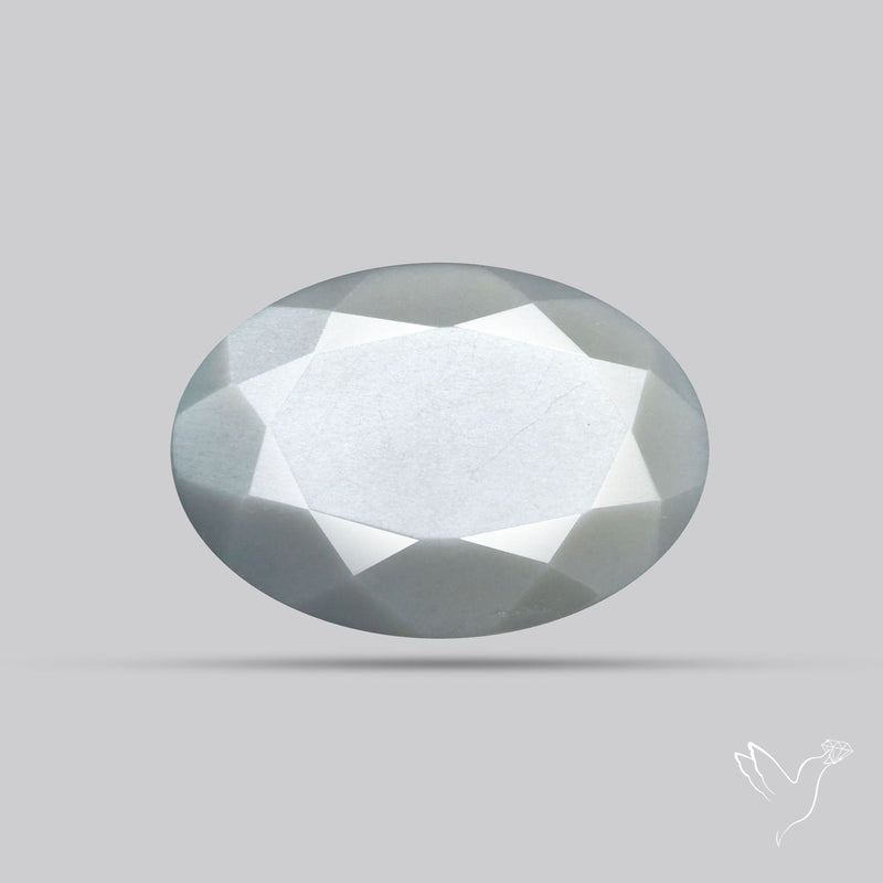 Faceted Gray Moonstone