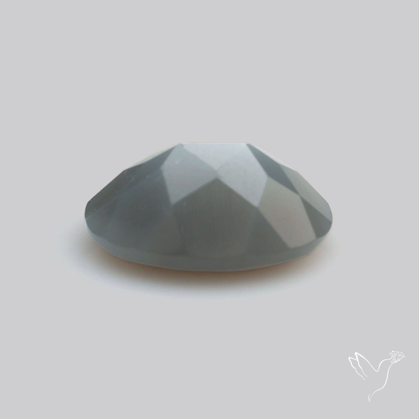 Faceted Gray Moonstone