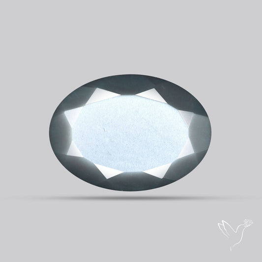 Faceted Gray Moonstone