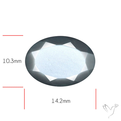 Faceted Gray Moonstone