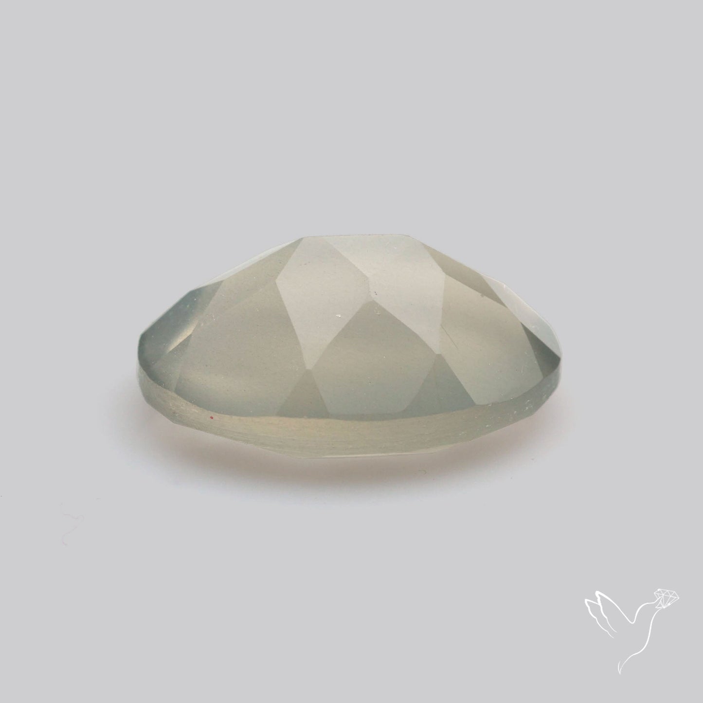 Faceted Gray Moonstone