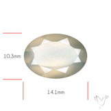 Faceted Gray Moonstone