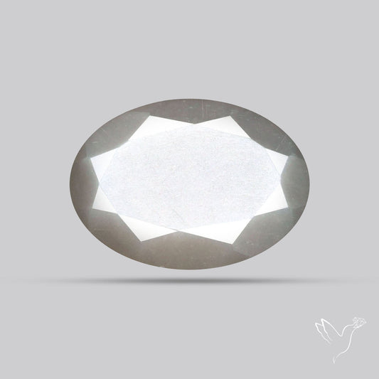 Faceted Gray Moonstone