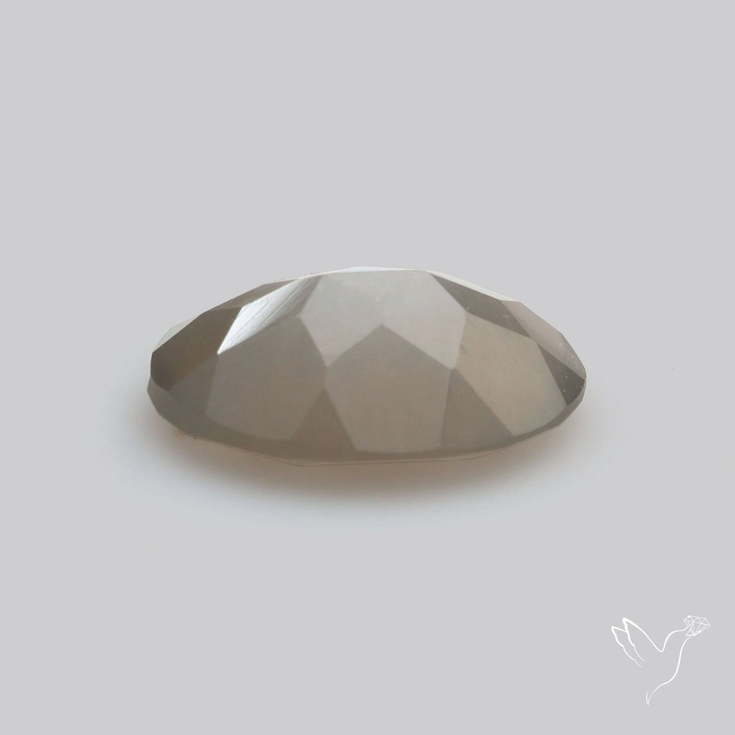 Faceted Gray Moonstone