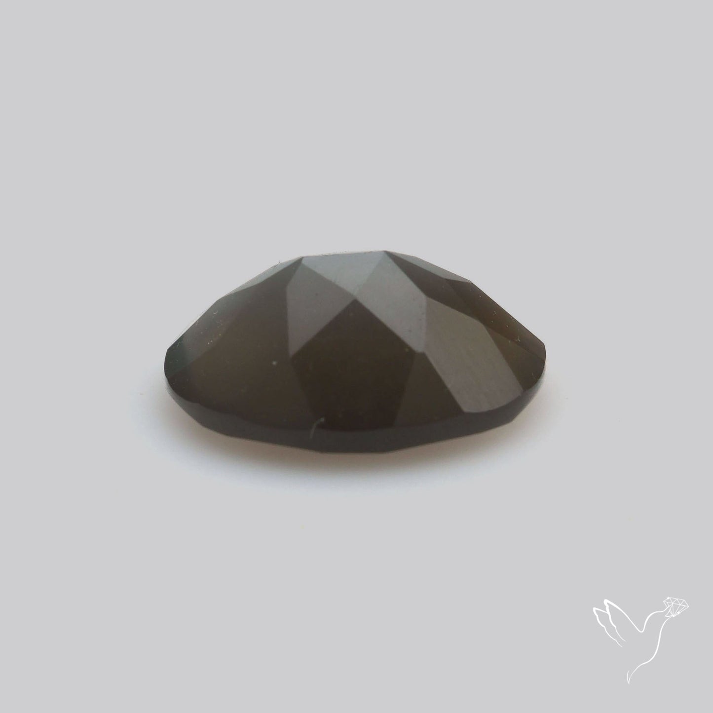 Faceted Black Moonstone