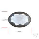 Faceted Black Moonstone
