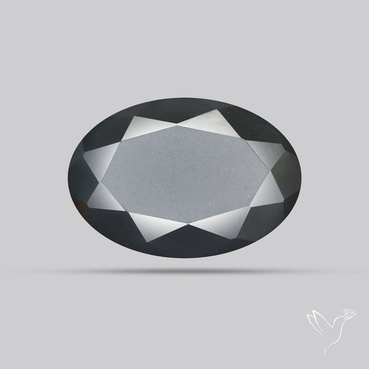 Faceted Black Moonstone