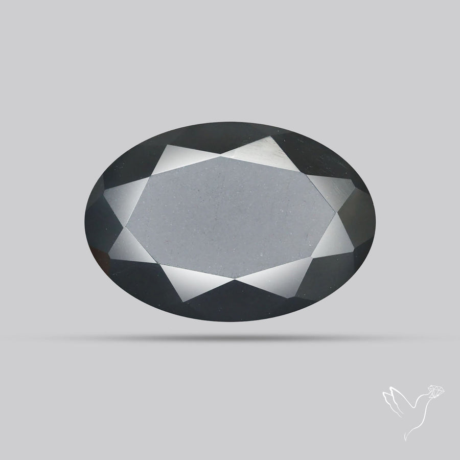 Faceted Black Moonstone