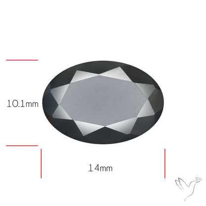 Faceted Black Moonstone