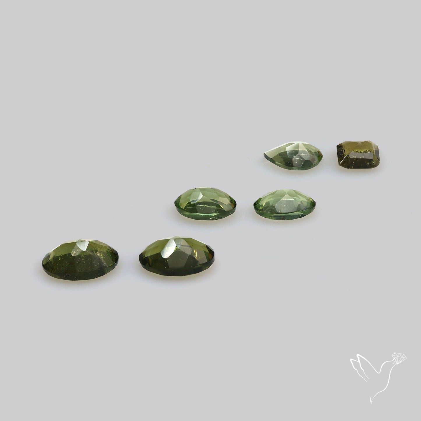 Faceted Rare Moldavites Set