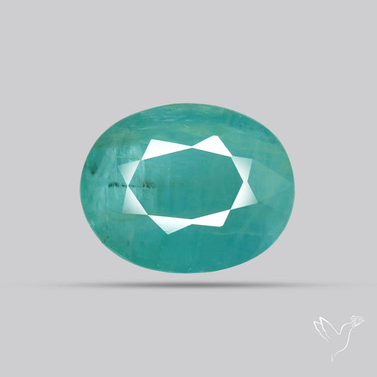 Faceted Grandidierite Rare Gemstone