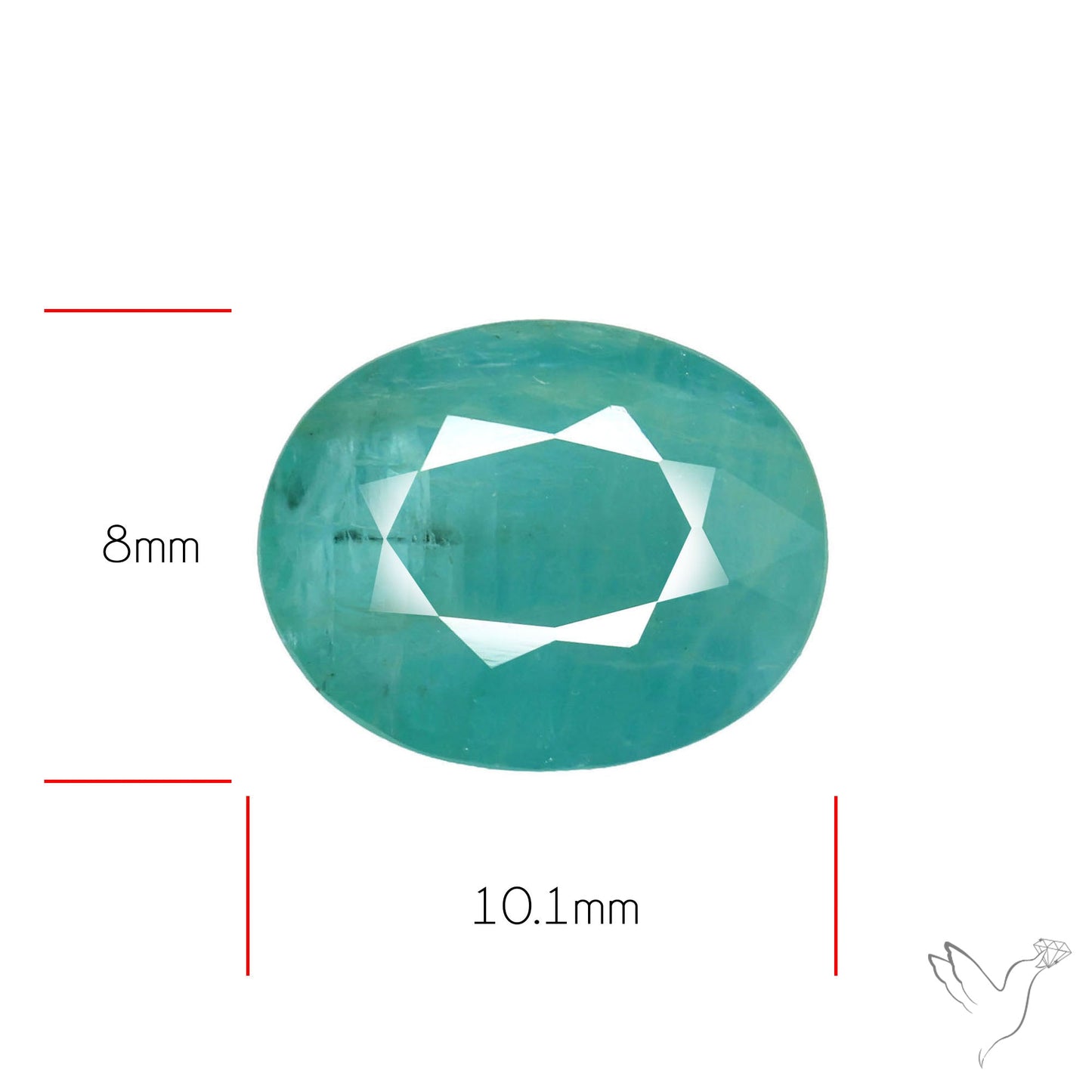 Faceted Grandidierite Rare Gemstone