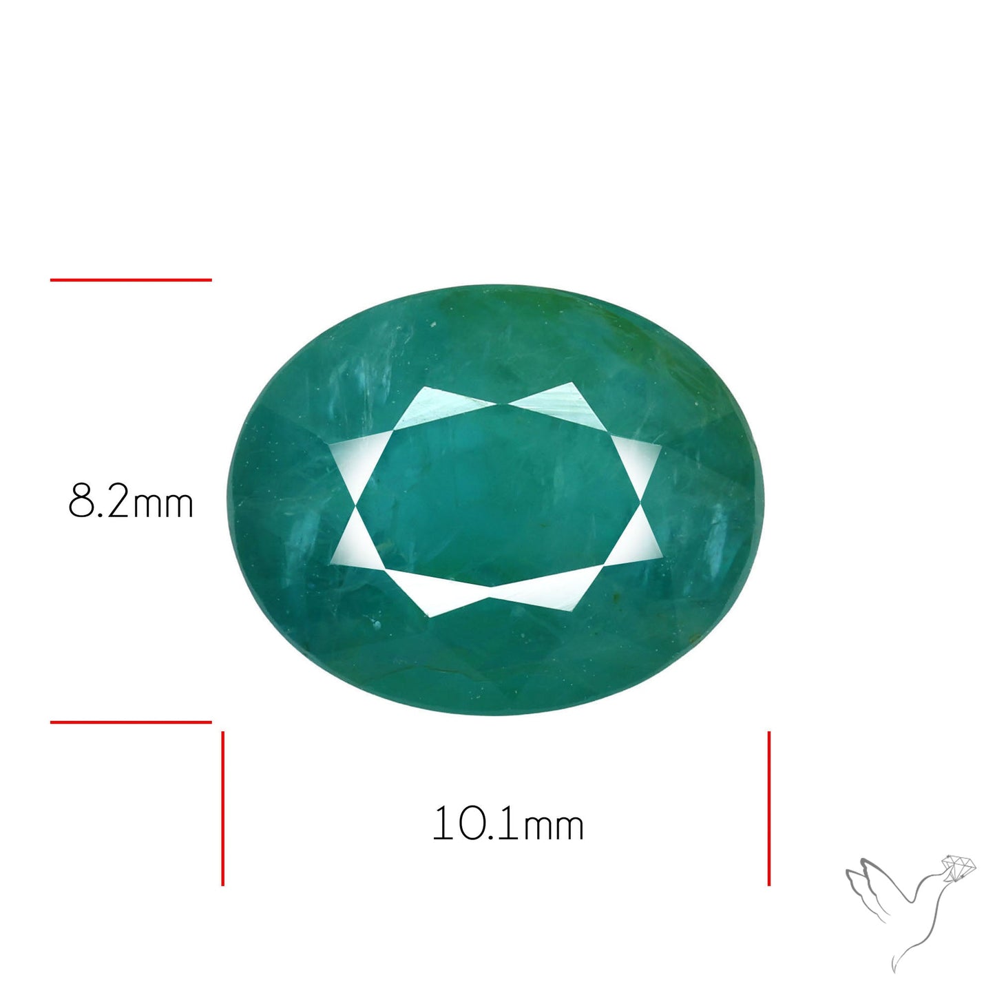 Faceted Grandidierite Rare Gemstone