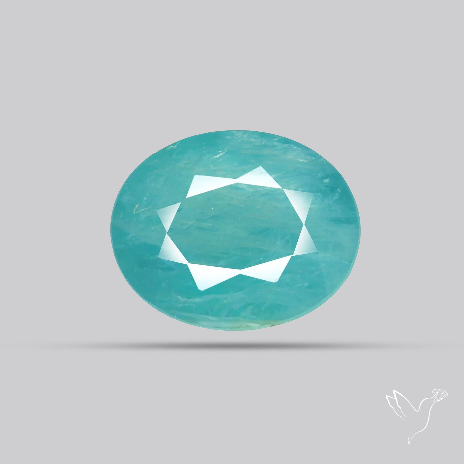 Faceted Grandidierite Rare Gemstone