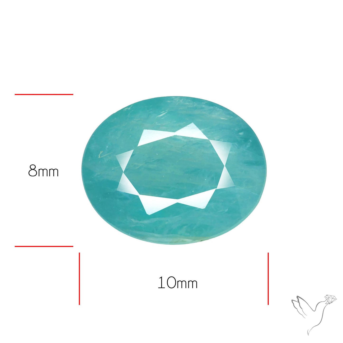 Faceted Grandidierite Rare Gemstone