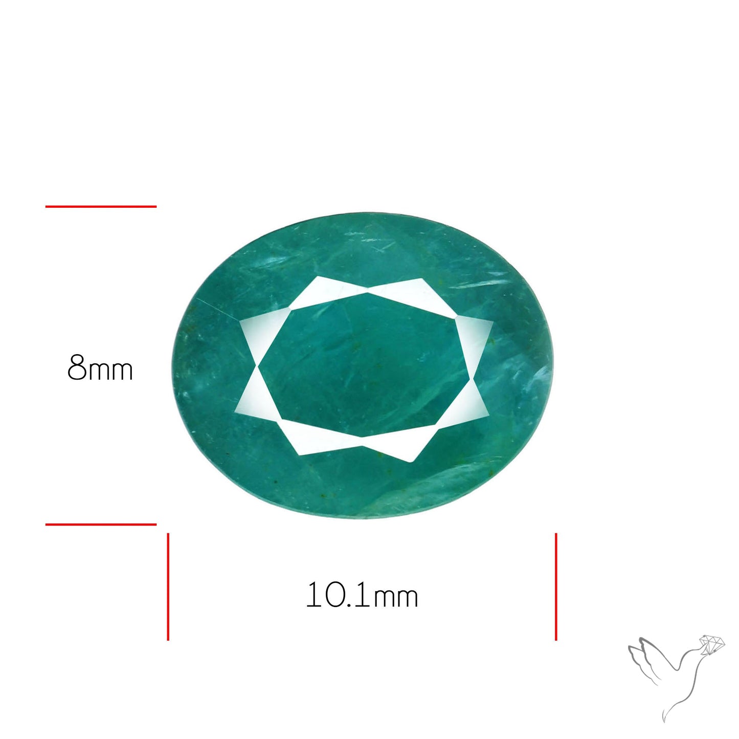 Faceted Grandidierite Rare Gemstone