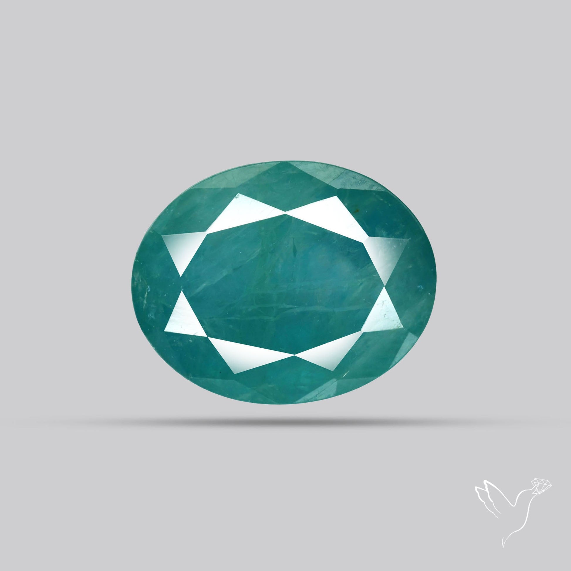 Faceted Grandidierite Rare Gemstone