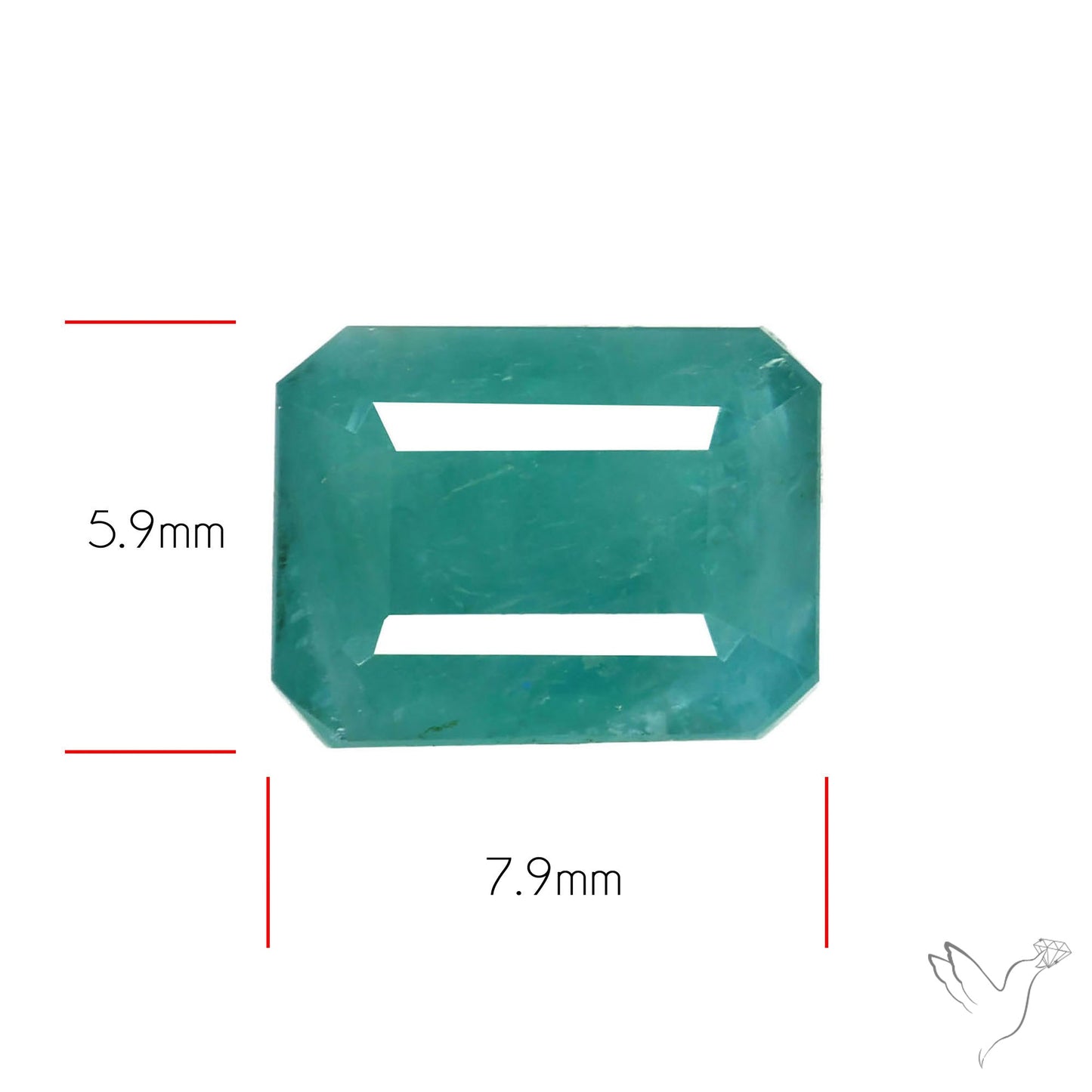 Faceted Grandidierite Rare Gemstone