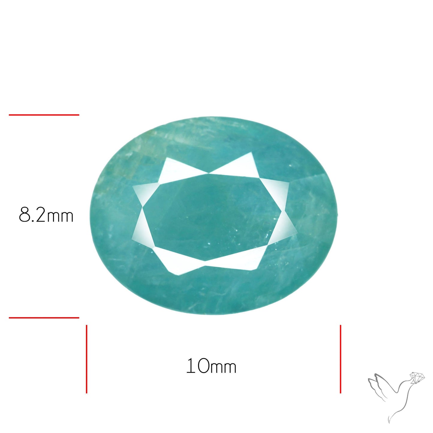 Faceted Grandidierite Rare Gemstone