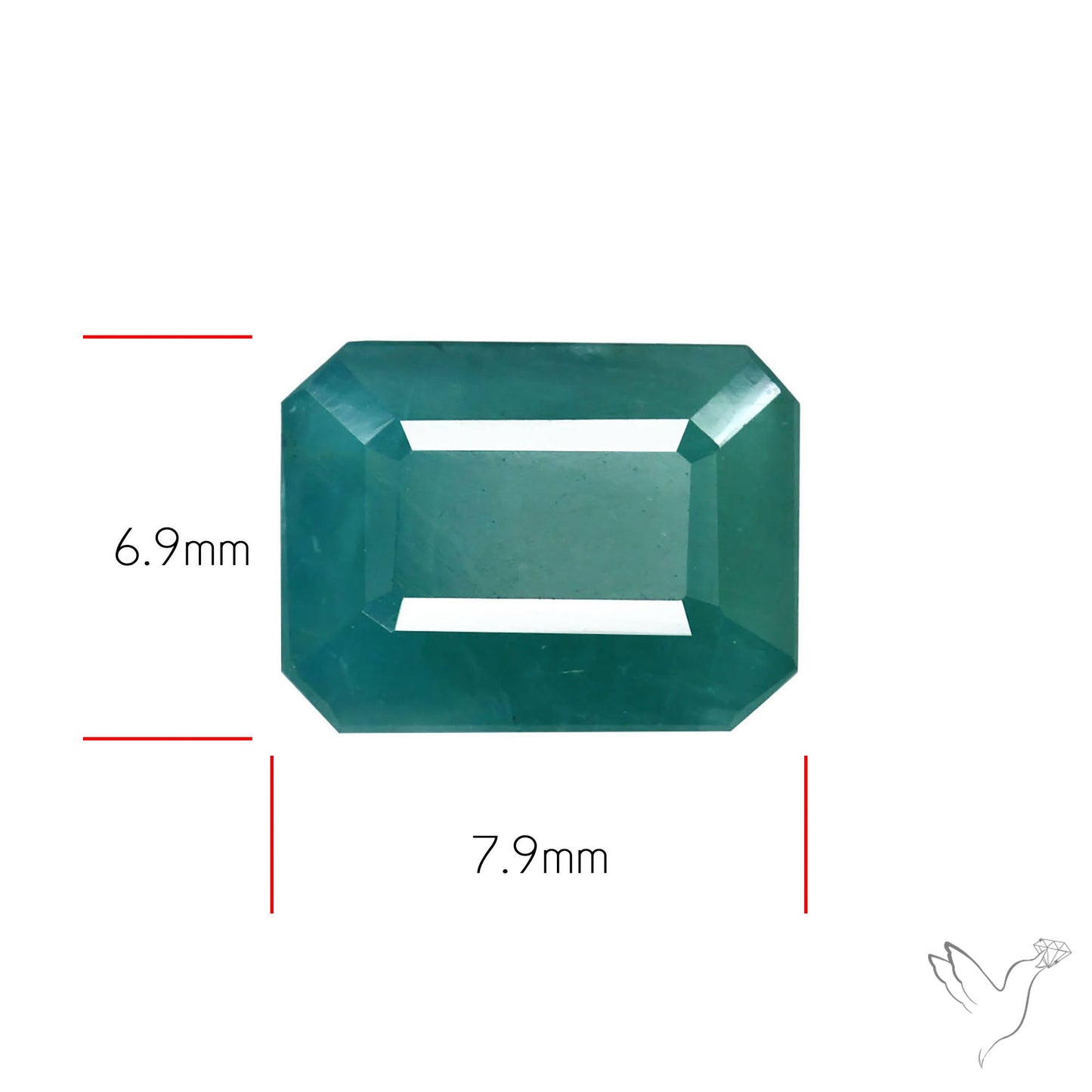 Faceted Grandidierite Rare Gemstone