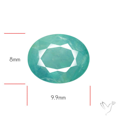 Faceted Grandidierite Rare Gemstone