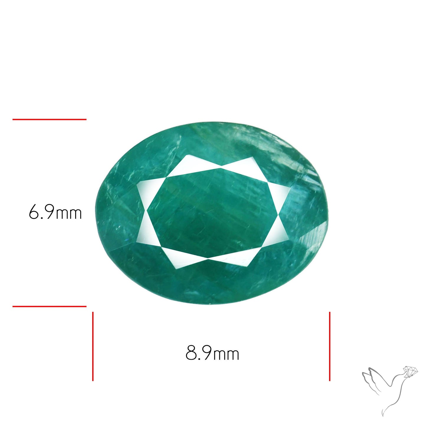 Faceted Grandidierite Rare Gemstone