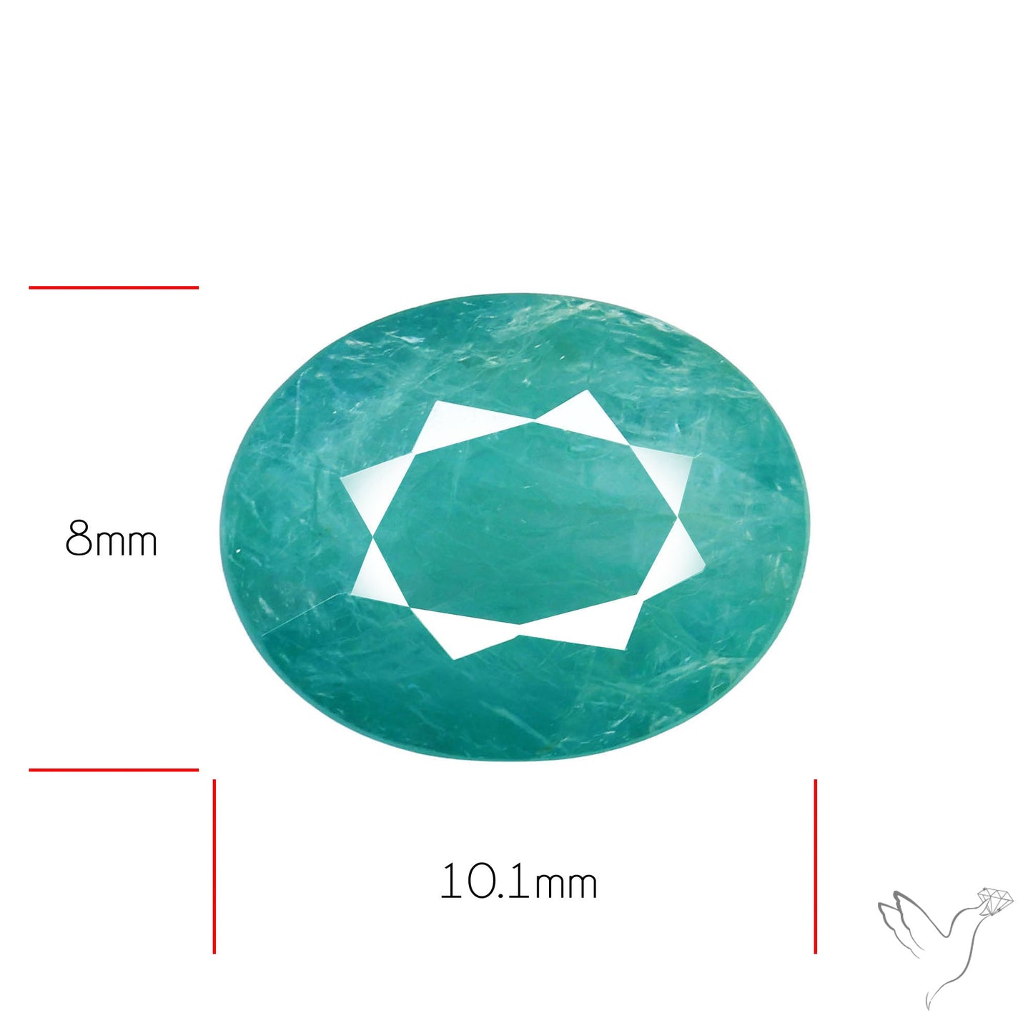 Faceted Grandidierite Rare Gemstone