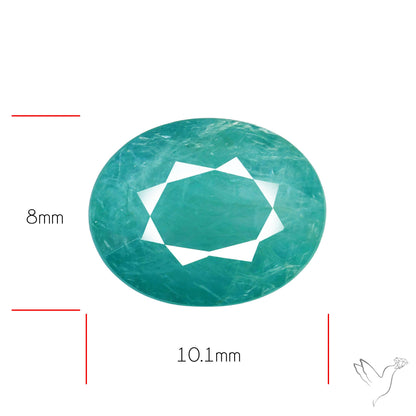 Faceted Grandidierite Rare Gemstone