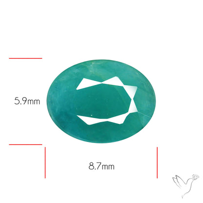 Faceted Grandidierite Rare Gemstone