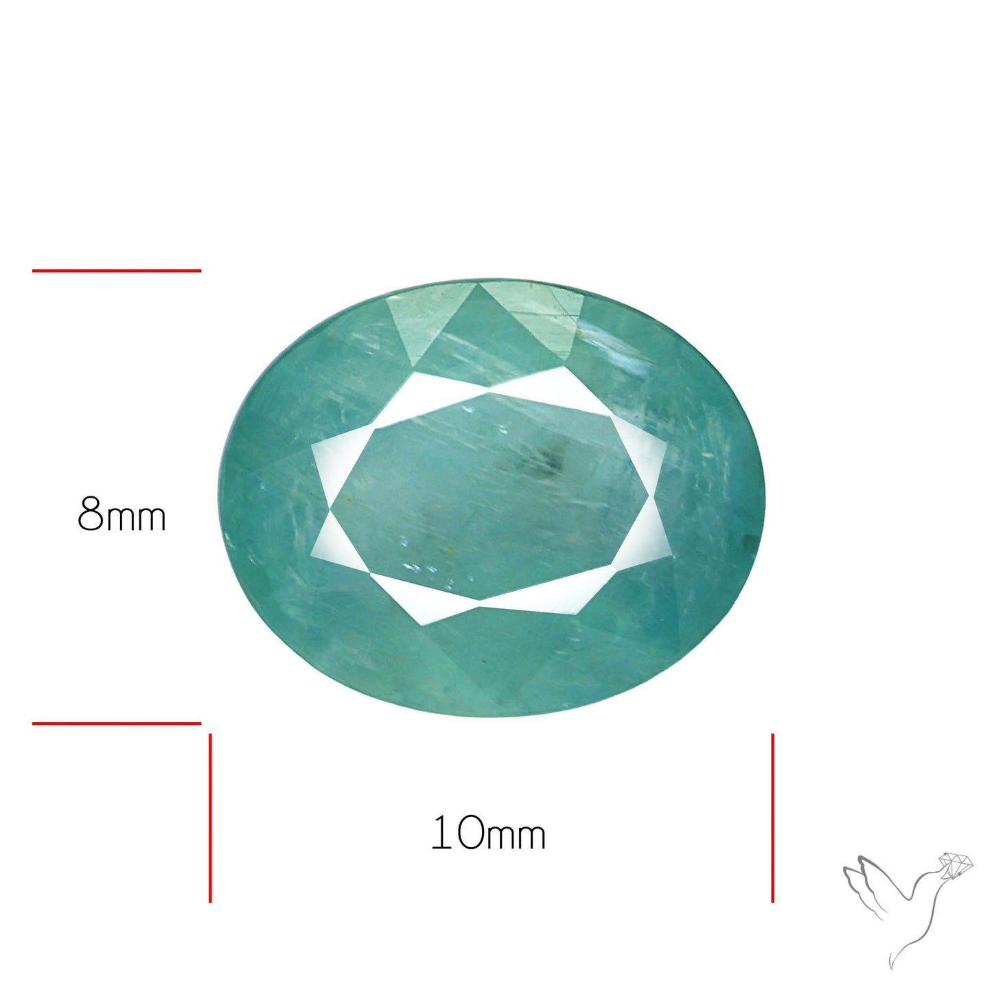 Faceted Grandidierite Rare Gemstone