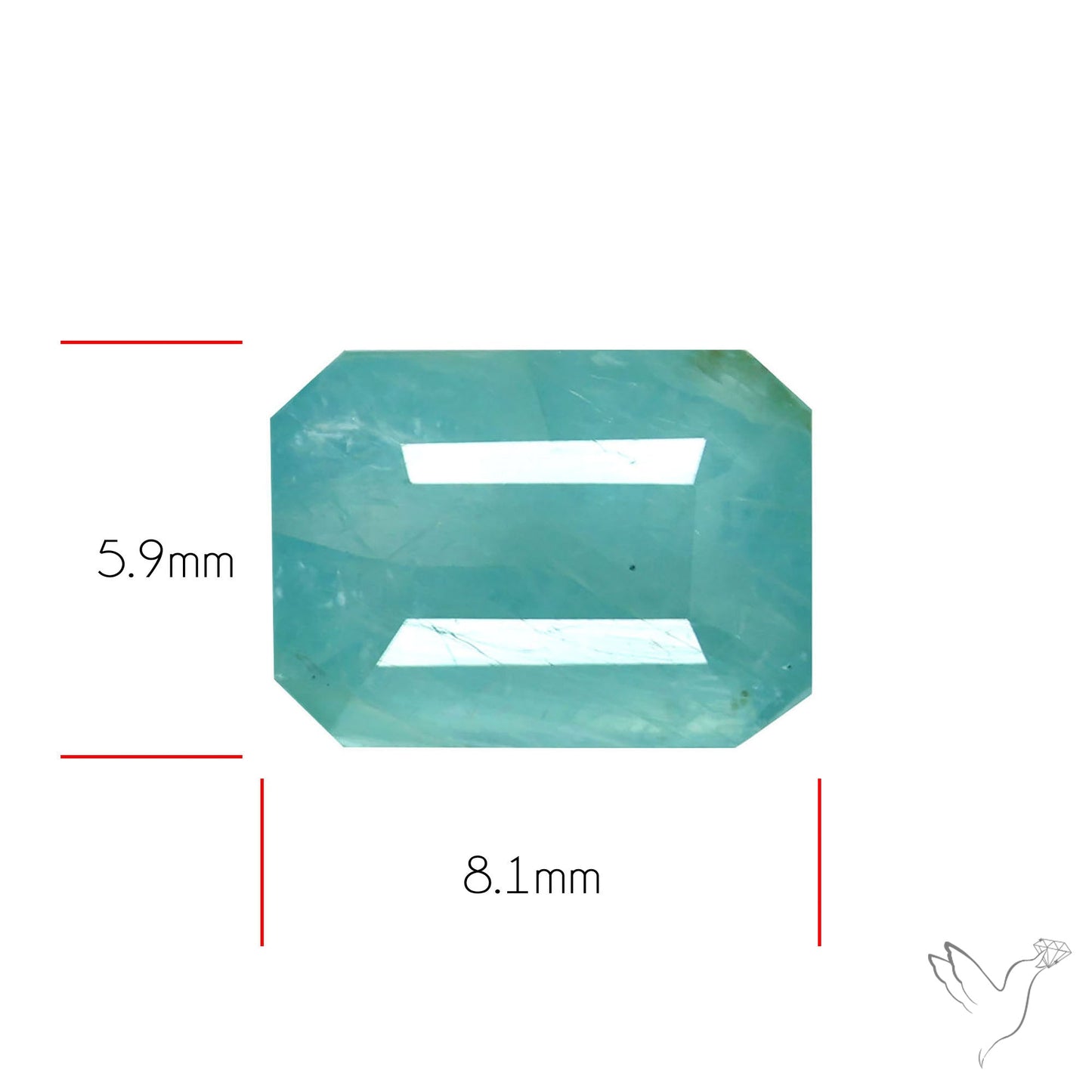 Faceted Grandidierite Rare Gemstone