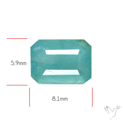 Faceted Grandidierite Rare Gemstone