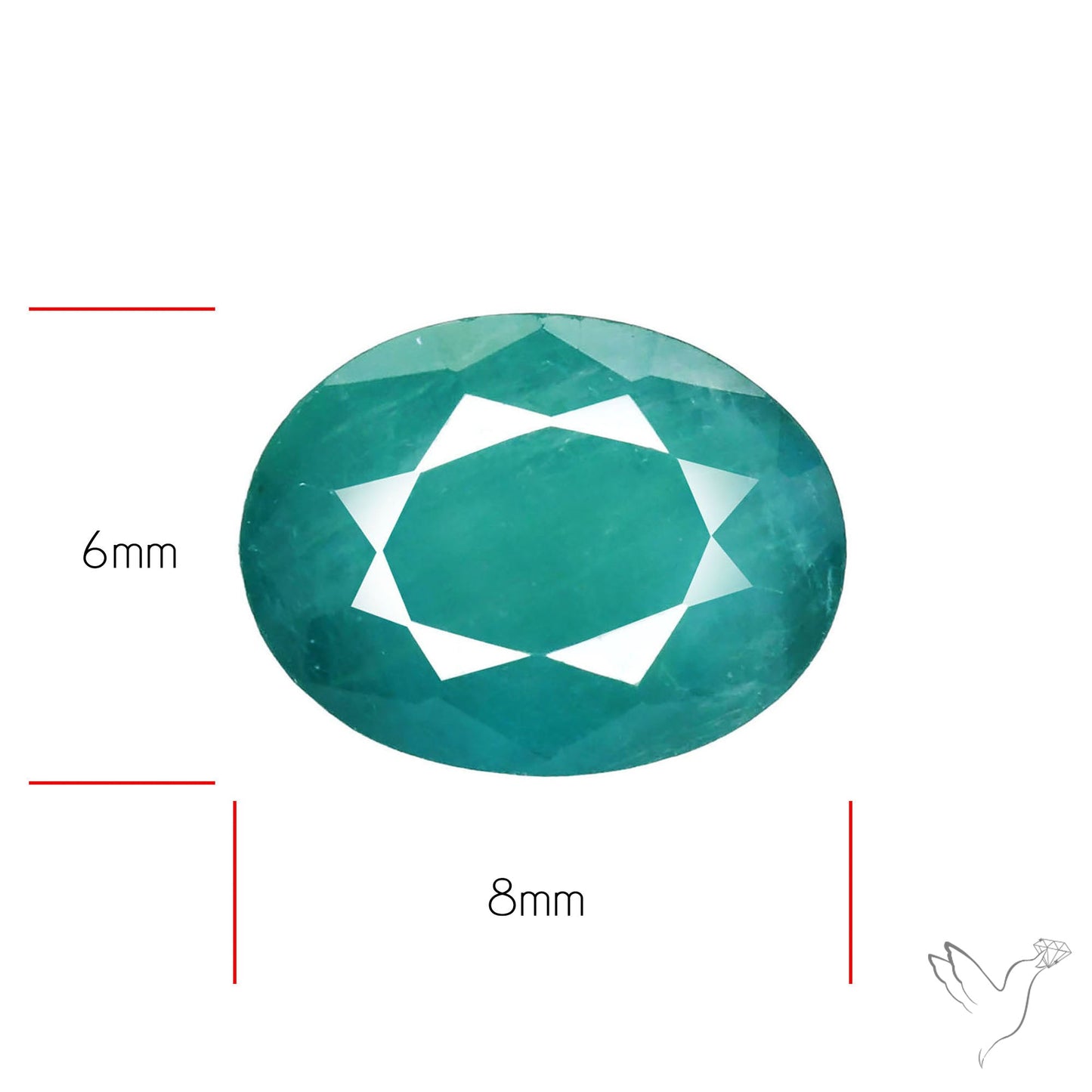 Faceted Grandidierite Rare Gemstone