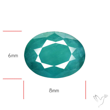 Faceted Grandidierite Rare Gemstone