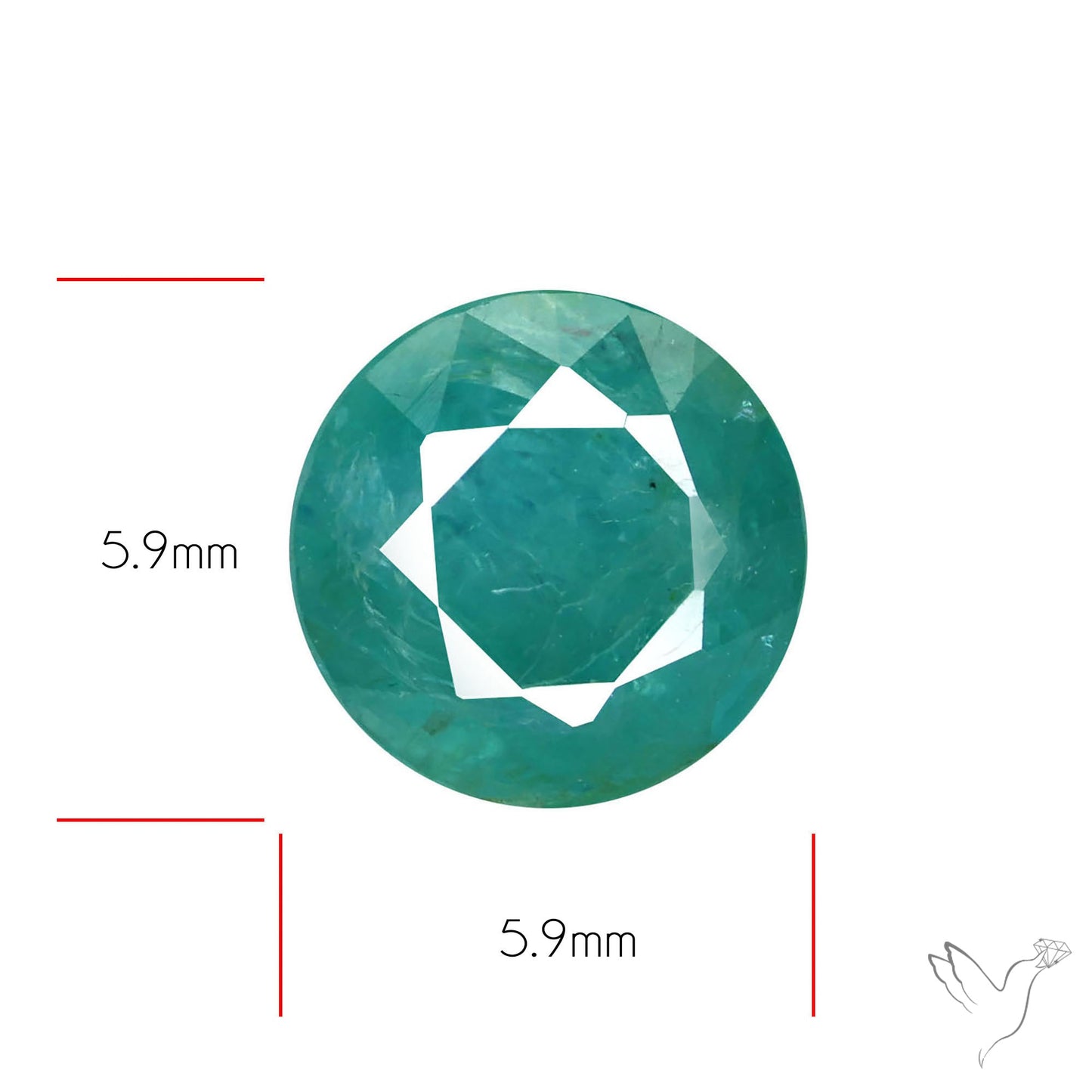 Faceted Grandidierite Rare Gemstone