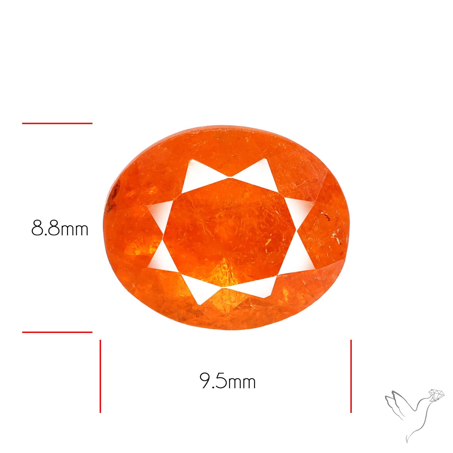 Faceted Spessartite Garnet ??? Natural Orange Garnet
